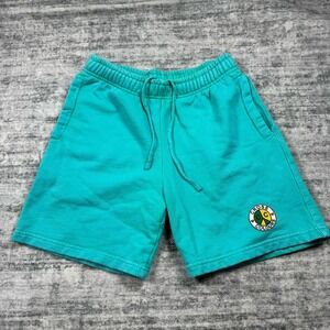 Cross Colours Shorts Mens S Turqoise Sweat Short Gym 6" Inseam Made In Mexico